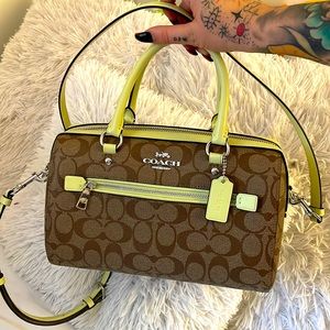 Coach Rowan Satchel - Signature Canvas